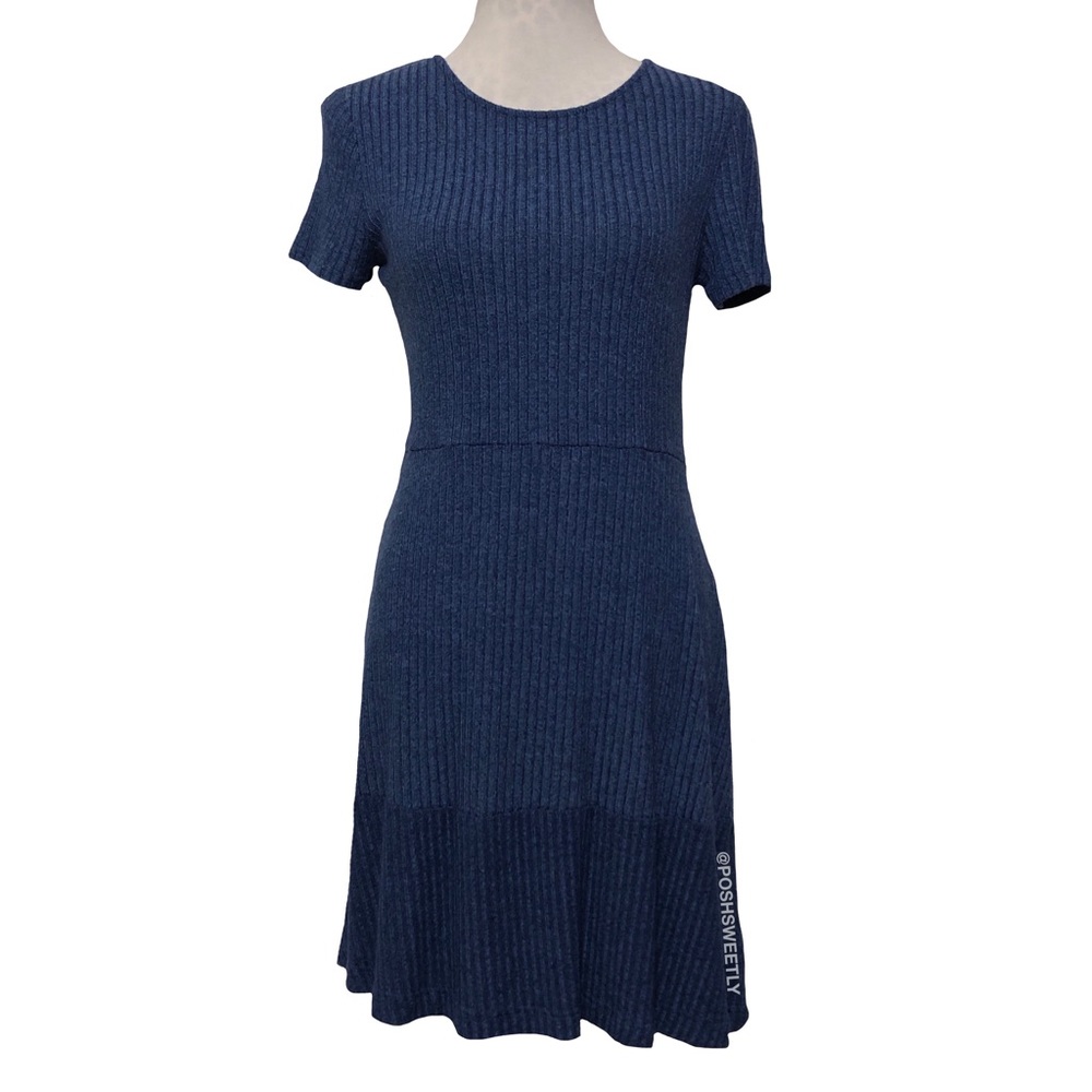 Ribbed Knit Sweater Dress - Picture 1 of 8